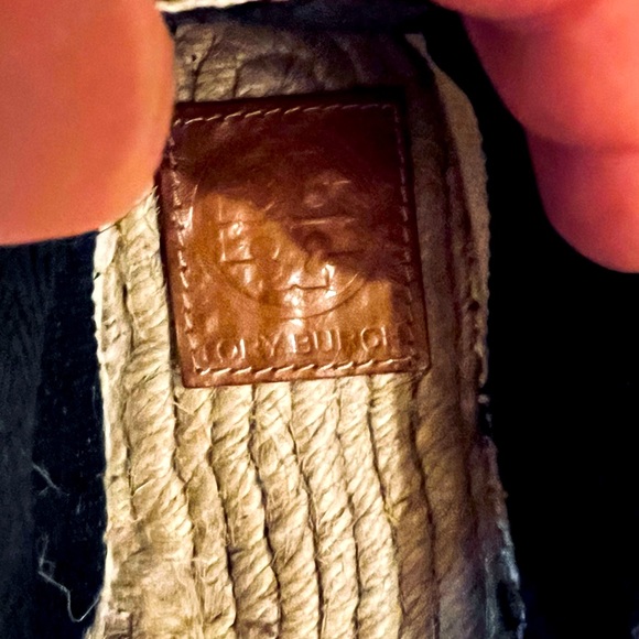 Tory Burch, red and navy blue espadrilles - Picture 2 of 5